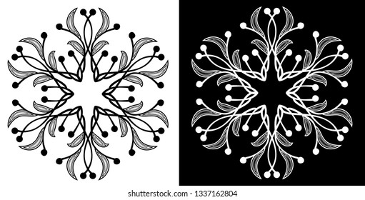 mandala, circular ornament, floral pattern, art therapy, coloring, traditional print, trendy background