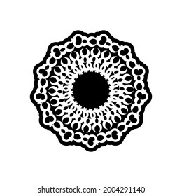 Mandala. Circular ornament. Isolated on a white background. Vector illustration.
