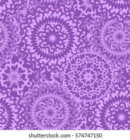 Mandala, circular ornament. Seamless pattern. Vector illustration.