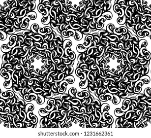 mandala circular ornament vector illustration seamless texture