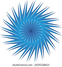 Mandala - circular pattern. A pattern from color spirals for your designs. Spirals and pattern elements of blue colo