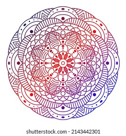 Mandala  Circular pattern in form mandala for Henna  Mehndi  tattoo  decoration  Decorative ornament in ethnic oriental style  vector illustration  Coloring book page 
