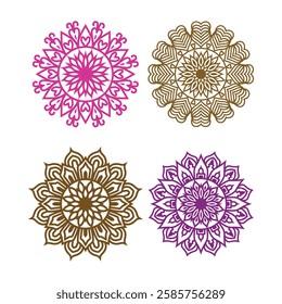 mandala Circular pattern in the form of a mandala   Mehndi style Henna tatoo Ornamental luxury various mandala collections  Radial Patterns