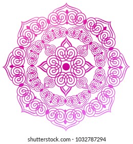 Mandala.The circular pattern. Mehndi style. Decorative figure in an Oriental style. Esoteric. Vector