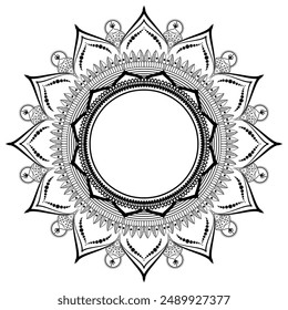 mandala circular pattern. oriental pattern, vintage decorative elements, vector illustration, Islamic, Arabic, Indian, Moroccan, Spanish, Turkish, Pakistani, Chinese, mystic, ottoman motifs.