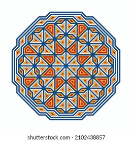 Mandala. Circular pattern. Round vintage ornament.