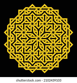 Mandala. Circular pattern. Round vintage ornament.