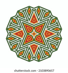 Mandala. Circular pattern. Round vintage ornament.