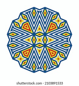 Mandala. Circular pattern. Round vintage ornament.