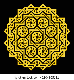 Mandala. Circular pattern. Round vintage ornament.