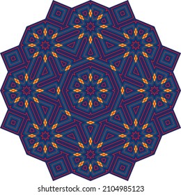 Mandala. Circular pattern. Round vintage ornament.