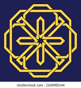 Mandala. Circular pattern. Round vintage ornament.