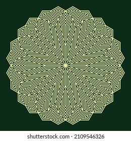 Mandala. Circular pattern. Round vintage ornament.
