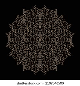 Mandala. Circular pattern. Round vintage ornament.