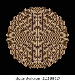 Mandala. Circular pattern. Round vintage ornament.