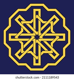 Mandala. Circular pattern. Round vintage ornament.