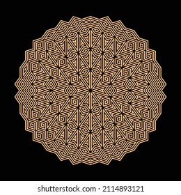 Mandala. Circular pattern. Round vintage ornament.