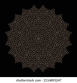 Mandala. Circular pattern. Round vintage ornament.