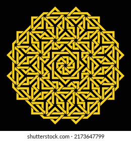 Mandala. Circular pattern. Round vintage ornament.