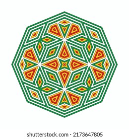 Mandala. Circular pattern. Round vintage ornament.