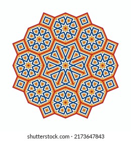 Mandala. Circular pattern. Round vintage ornament.