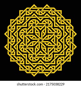 Mandala. Circular pattern. Round vintage ornament.