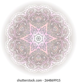 mandala , circular pattern, vector image