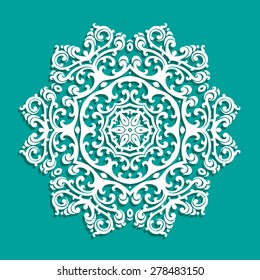 mandala , circular pattern, vector image