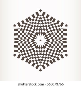 Mandala, circular pattern. Vector round pattern. Geometric circular ornament