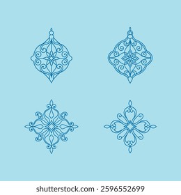 mandala clean lines and simple shapes design art