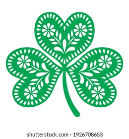 Mandala Clover, st Patric's day design