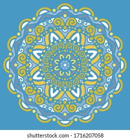 Mandala color pattern doodles sketch good mood
