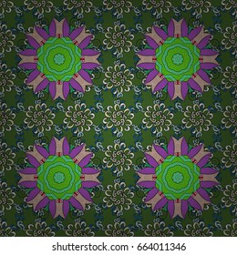 Mandala colored on a background. Invitation card. Vector vintage pattern.