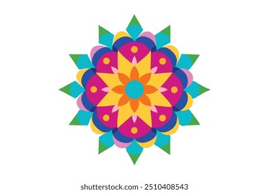 Mandala colorful art illustration for enhancing mindfulness practice sessions (5)