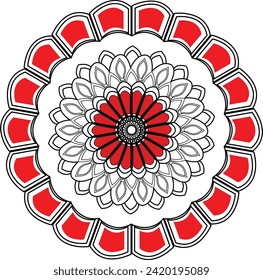 Mandala ,colorful mandala design with background