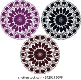 Mandala ,colorful mandala design with background