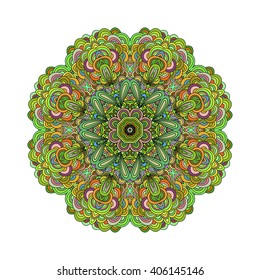 Mandala colorful pattern. Orient motif good for design cards, wallpapper, booklets etc.