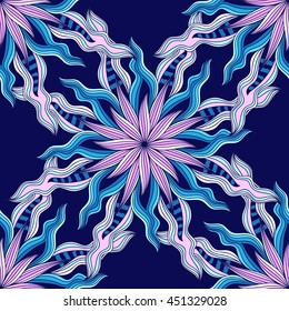 Mandala. Colorful round ornament. Vector illustration.