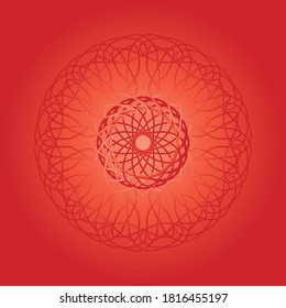 Mandala colorful vintage art, ancient Indian vedic background design, old painting texture with multiple mathematical shape,