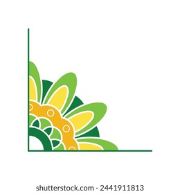 Mandala Colorful Wedding Ornament Vector Design