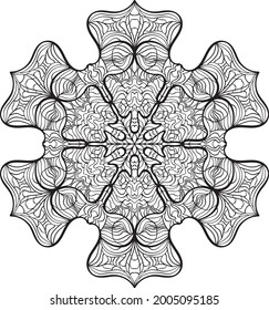 coloración de mandala para adultos Relajación patrón meditación anti estrés