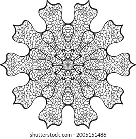 mandala coloring for adults Relaxing pattern anti stress meditation