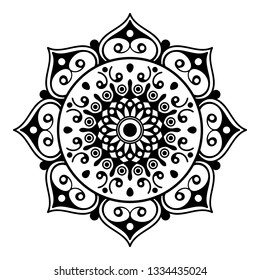 Mandala for coloring book