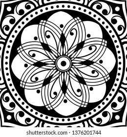 Mandala for coloring book