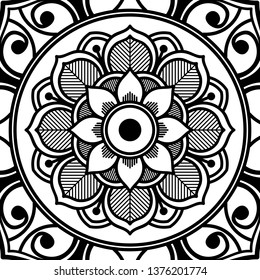 Mandala for coloring book