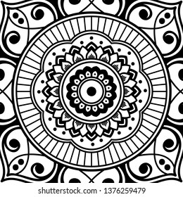 Mandala for coloring book