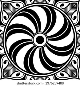 Mandala for coloring book