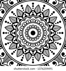 Mandala for coloring book