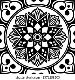 Mandala for coloring book