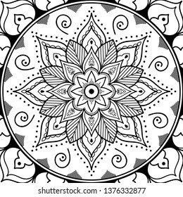 Mandala for coloring book